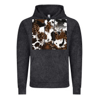 Vintage Arctic cowhide and leopard pattern Vintage Hoodie - RanaPortraitStore