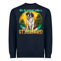 Navy life is better with a st.bernard Heavyweight Sweatshirt - texasbilliewilder