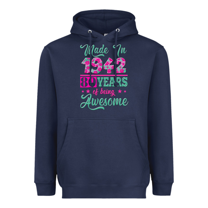 Made In 1942, 80 Years Of Being Awesome Kopya Heavyweight Hoodie by Jasminsmagicworld | Teevron