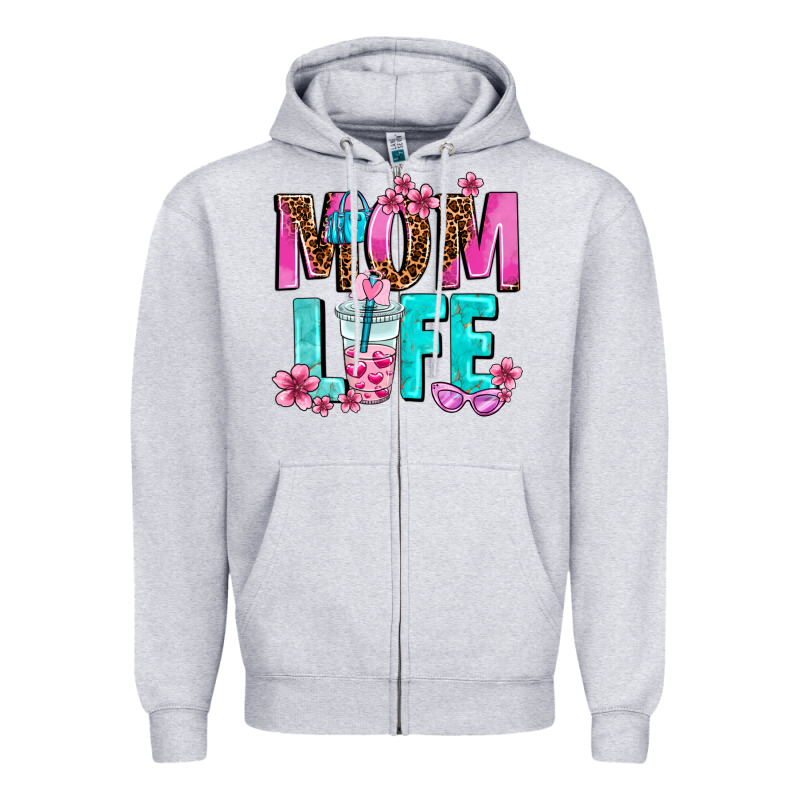 Mom Life Zipper Hoodie by AdoDesignShop | Teevron
