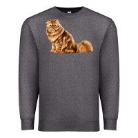 Charcoal Heather Persian Cat Premium Sweatshirt - LillyAllenDesigns