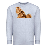 Heather Grey Persian Cat Premium Sweatshirt - LillyAllenDesigns