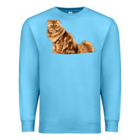 Ocean Blue Persian Cat Premium Sweatshirt - LillyAllenDesigns