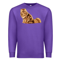 Purple Persian Cat Premium Sweatshirt - LillyAllenDesigns