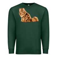 Sports Green Persian Cat Premium Sweatshirt - LillyAllenDesigns