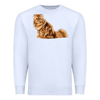 White Persian Cat Premium Sweatshirt - LillyAllenDesigns
