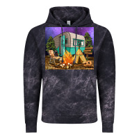 Cloud Black camping Vintage Hoodie - RanaPortraitStore