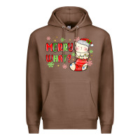 Chestnut merry what christmas cat Premium Hoodie - MaliasSmallBusiness
