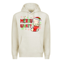 Oatmeal Heather merry what christmas cat Premium Hoodie - MaliasSmallBusiness