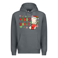 Rock merry what christmas cat Premium Hoodie - MaliasSmallBusiness
