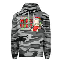 Slate Camo merry what christmas cat Premium Hoodie - MaliasSmallBusiness