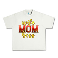 Pistachio wife mom boss Urban Heavy Tee - texasbilliewilder