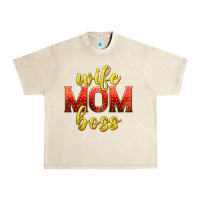 Sandshell wife mom boss Urban Heavy Tee - texasbilliewilder