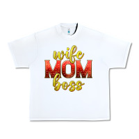 White wife mom boss Urban Heavy Tee - texasbilliewilder