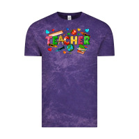 Cloud Purple teacher Vintage Tee - texasbilliewilder