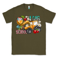 Army Green i dig 100 days of school Classic Tee - RacoonDesign
