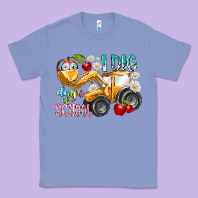 I Dig 100 Days Of School Classic Tee Designed By Racoondesign