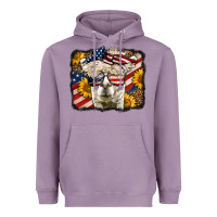 Lavender 4th of july llama Heavyweight Hoodie - LillyAllenDesigns
