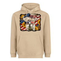 Mushroom 4th of july llama Heavyweight Hoodie - LillyAllenDesigns