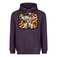 Plum 4th of july llama Heavyweight Hoodie - LillyAllenDesigns