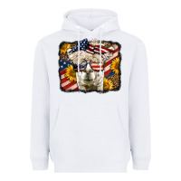 White 4th of july llama Heavyweight Hoodie - LillyAllenDesigns