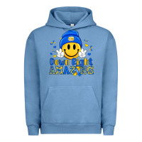 Pigment Pebble Blue down right amazing Urban Hoodie - Artiststas