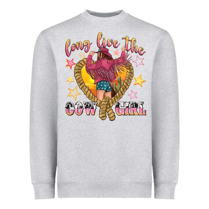 Long Live The Cowgirl Heavyweight Sweatshirt by texasbilliewilder | Teevron