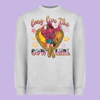 Long Live The Cowgirl Heavyweight Sweatshirt Designed By Texasbilliewilder