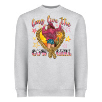 Heather Grey long live the cowgirl Heavyweight Sweatshirt - texasbilliewilder