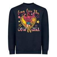 Navy long live the cowgirl Heavyweight Sweatshirt - texasbilliewilder