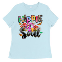 Baby Blue hippie soul Ladies Tee - AdoDesignShop