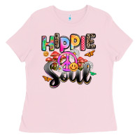 Bubblegum Pink hippie soul Ladies Tee - AdoDesignShop