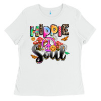 White hippie soul Ladies Tee - AdoDesignShop