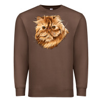 Chestnut Persian Cat Face Premium Sweatshirt - LillyAllenDesigns