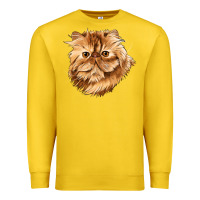 Lemon Persian Cat Face Premium Sweatshirt - LillyAllenDesigns