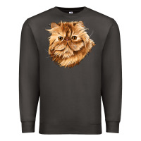 Smoke Persian Cat Face Premium Sweatshirt - LillyAllenDesigns