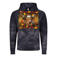 Cloud Black Christmas cow Vintage Hoodie - RanaPortraitStore