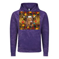 Cloud Purple Christmas cow Vintage Hoodie - RanaPortraitStore