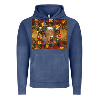 Christmas Cow Vintage Hoodie | Teevron