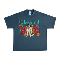 Midnight Navy western st bernard mom Urban Heavy Tee - texasbilliewilder