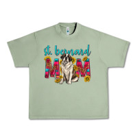 Oil Green western st bernard mom Urban Heavy Tee - texasbilliewilder