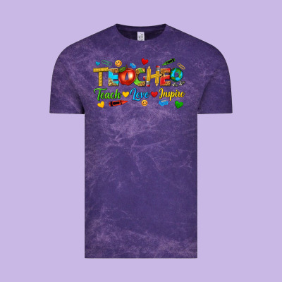 Vintage Tee teacher teach love inspire tbw