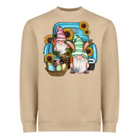 Mushroom Easter Gnomes Egg Sunflowers Truck Heavyweight Sweatshirt - RanaPortraitStore