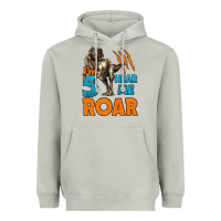 Moon Dust i'm five hear me roar dinosaur birthday Heavyweight Hoodie - LillyAllenDesigns