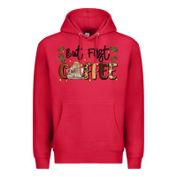 Cardinal but first coffee Premium Hoodie - MaliasSmallBusiness