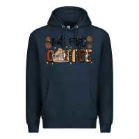 Navy but first coffee Premium Hoodie - MaliasSmallBusiness