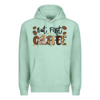 Seafoam but first coffee Premium Hoodie - MaliasSmallBusiness