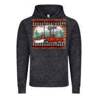 Vintage Black christmas farm and truck Vintage Hoodie - RanaPortraitStore