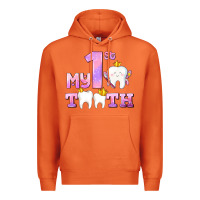Carrot my first tooth with teeth for girls Premium Hoodie - AdoDesignShop