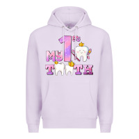 Lilac my first tooth with teeth for girls Premium Hoodie - AdoDesignShop